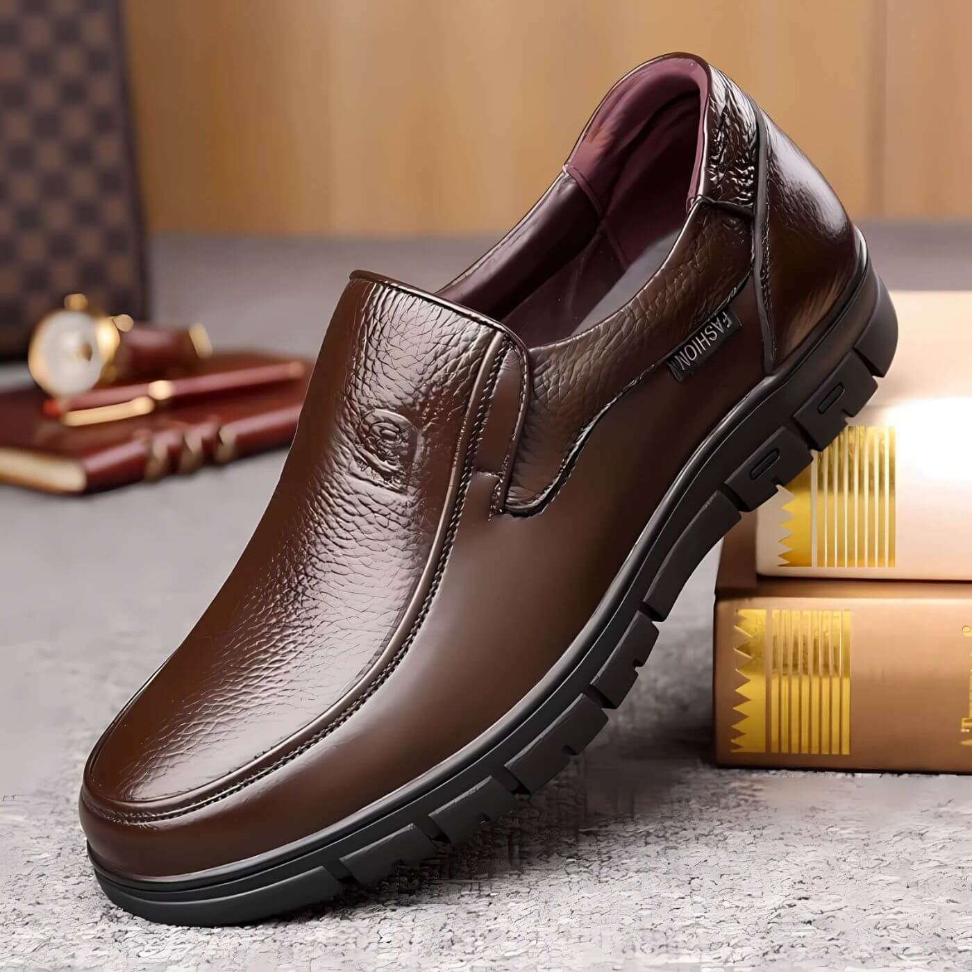 Massimo™ | Stijlvolle Leren Instapschoenen