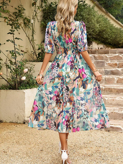 Lyria™ | Betoverende midi-jurk met verfijnde print