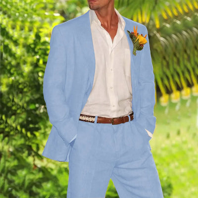 Lucien - Linnen Trouwsuit
