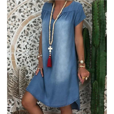 Sofia™ | Casual Denim Zomerjurk