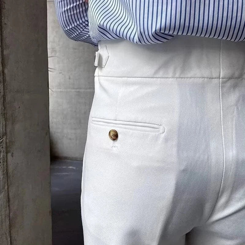 Dubbele Knop Italiaanse Pak Broek