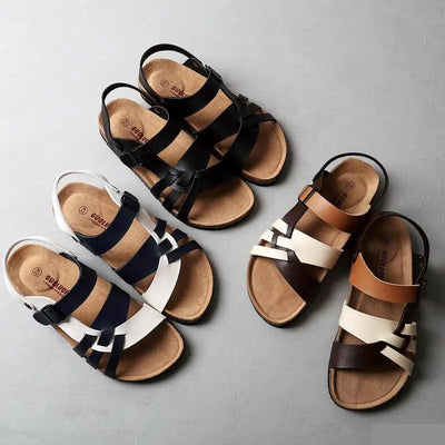 James - Premium Leren Comfortabele Buitensandalen