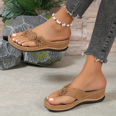 Elowen™ | Serene lace-up sandals with ergonomic support.