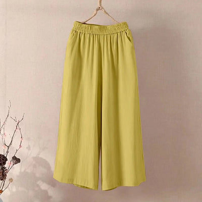Nylah® | Zachte Flow Wijde-Leg Capris