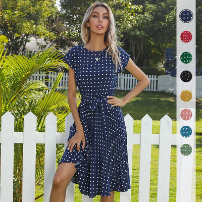 Elowen™ | Polka Dot Midi Dress