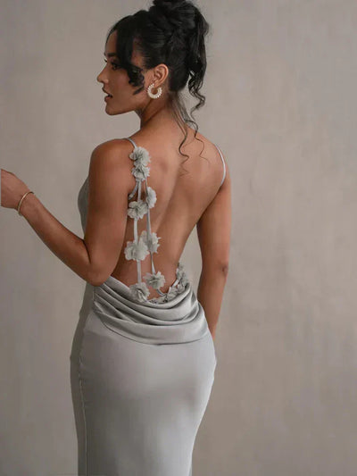 Pauline - Elegante verleidelijke maxi jurk zonder rug