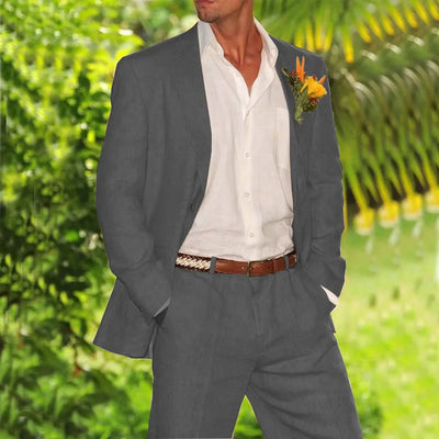 Lucien - Linnen Trouwsuit