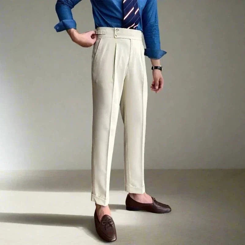 Dubbele Knop Italiaanse Pak Broek