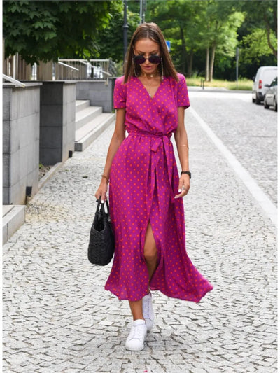Elara™ | Elegant Wrap Dress