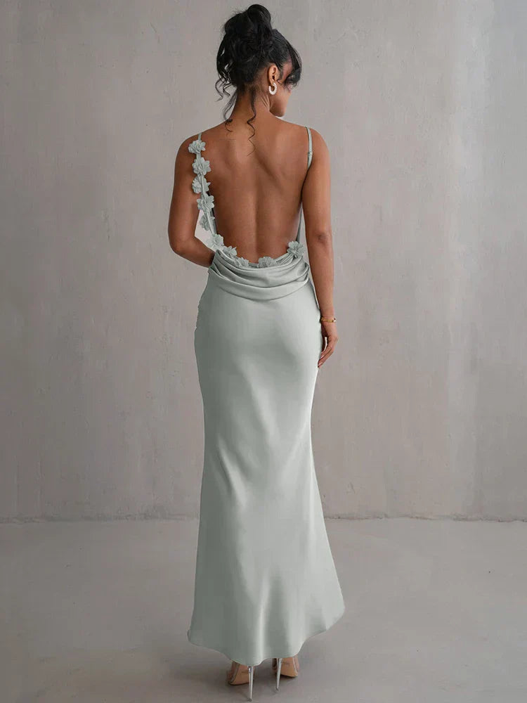 Pauline - Elegante verleidelijke maxi jurk zonder rug