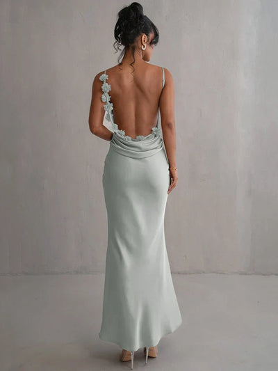 Pauline - Elegante verleidelijke maxi jurk zonder rug