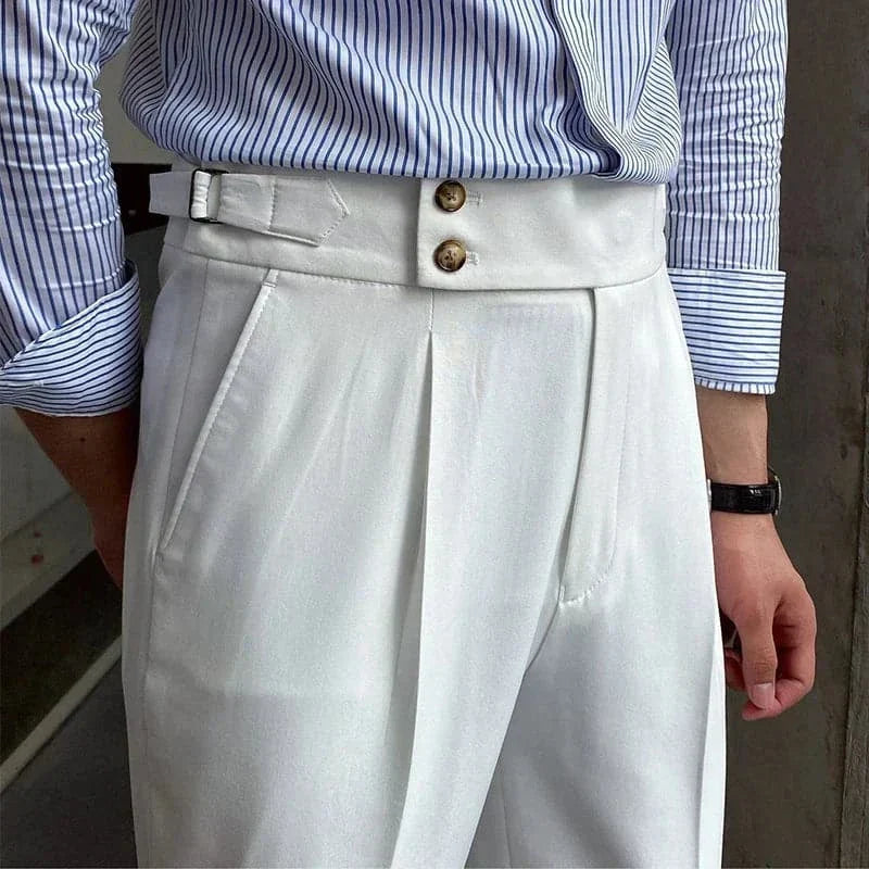 Dubbele Knop Italiaanse Pak Broek