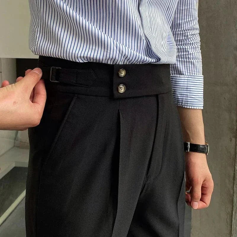 Dubbele Knop Italiaanse Pak Broek