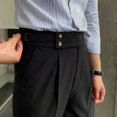 Dubbele Knop Italiaanse Pak Broek