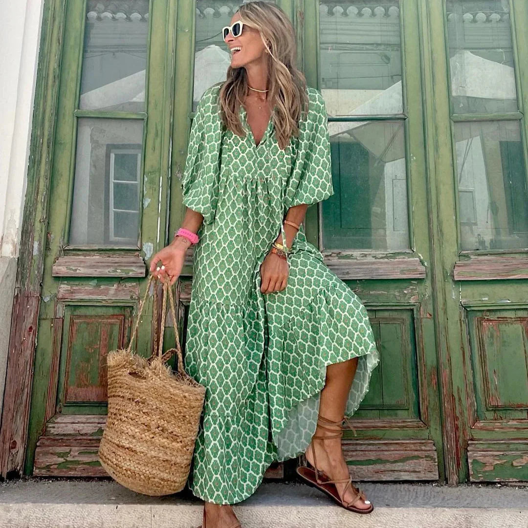 Elysara™ | Luxe Bohemian Maxi Dress