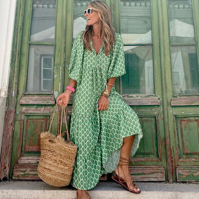 Elysara™ | Luxe Bohemian Maxi Dress