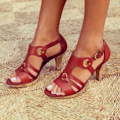 Aurelia - Chique Strappy Hakken Sandalen