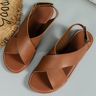 Lysandra™ | Luxe sandalen met elegante snits en optimale comfort.