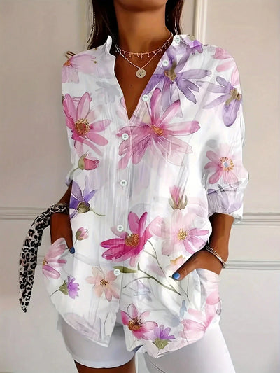 Liora™ | Vivid Blouse with Whimsical Print