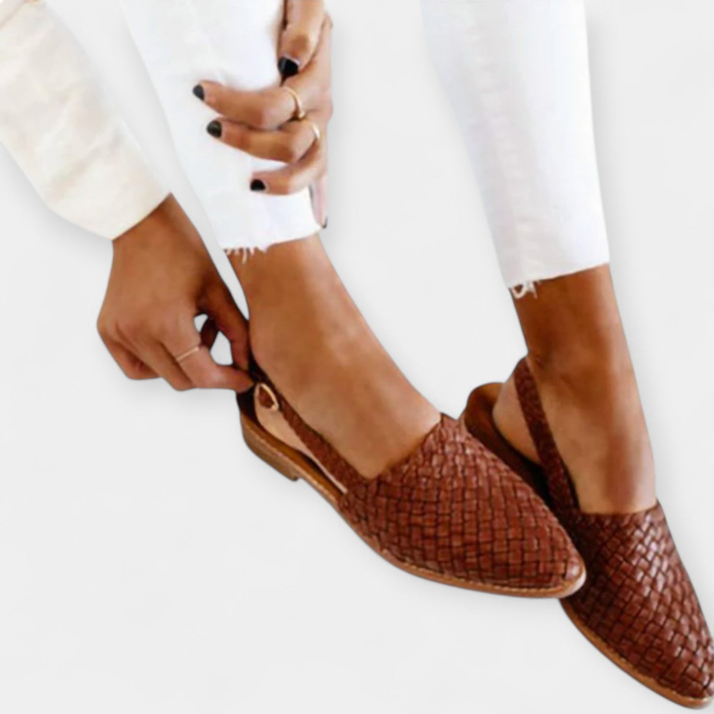 Rosenwyn - Slip-On Buckle Flat Sandalen