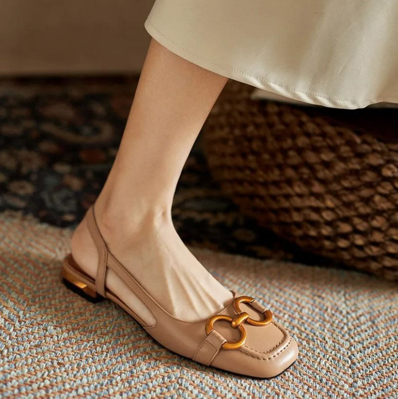Riley - Elegante Orthopedische Sandalen met Vierkante Hak