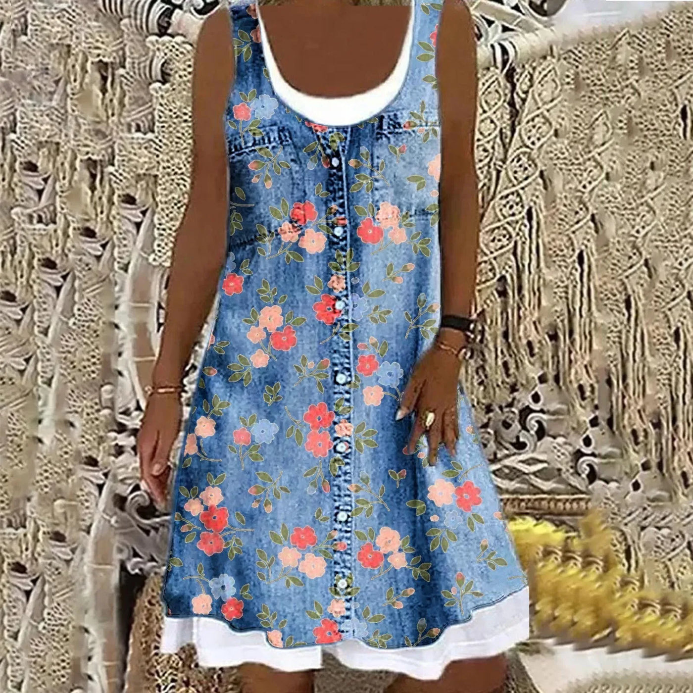 Sofia™ | Zachte en Elegante Denimjurk