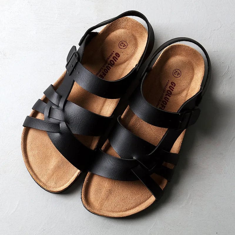 James - Premium Leren Comfortabele Buitensandalen