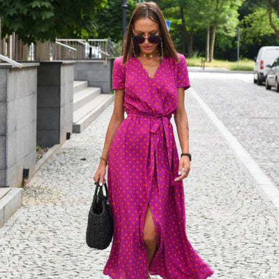 Lunaria™ | Chic V-Neck Dress
