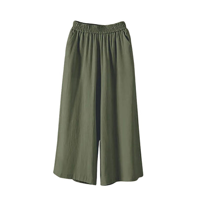 Nylah® | Zachte Flow Wijde-Leg Capris