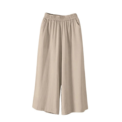 Nylah® | Zachte Flow Wijde-Leg Capris