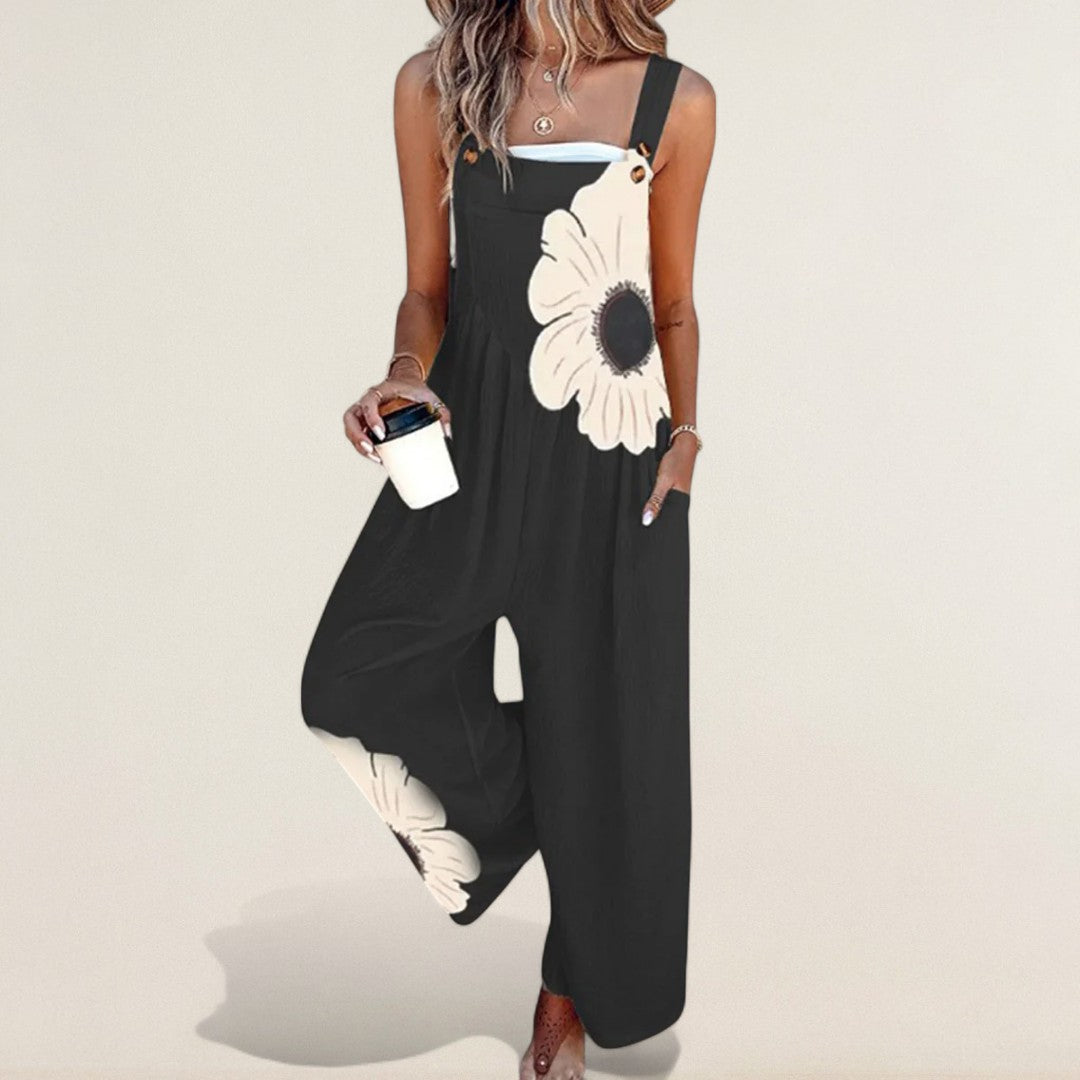 Eliška – comfortabele zomerse jumpsuit met bloemenpatroon