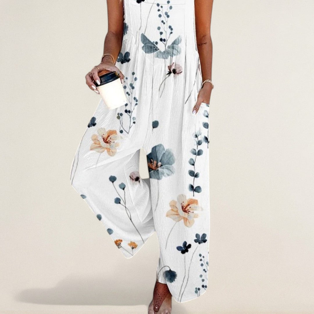 Eliška – comfortabele zomerse jumpsuit met bloemenpatroon