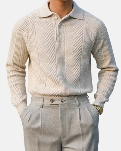 Laurent - Langsleeve Gebreide Polo
