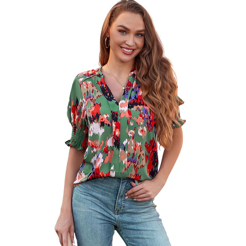 Monica® | Chic V-Hals Bluse