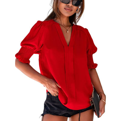 Monica® | Chic V-Hals Bluse