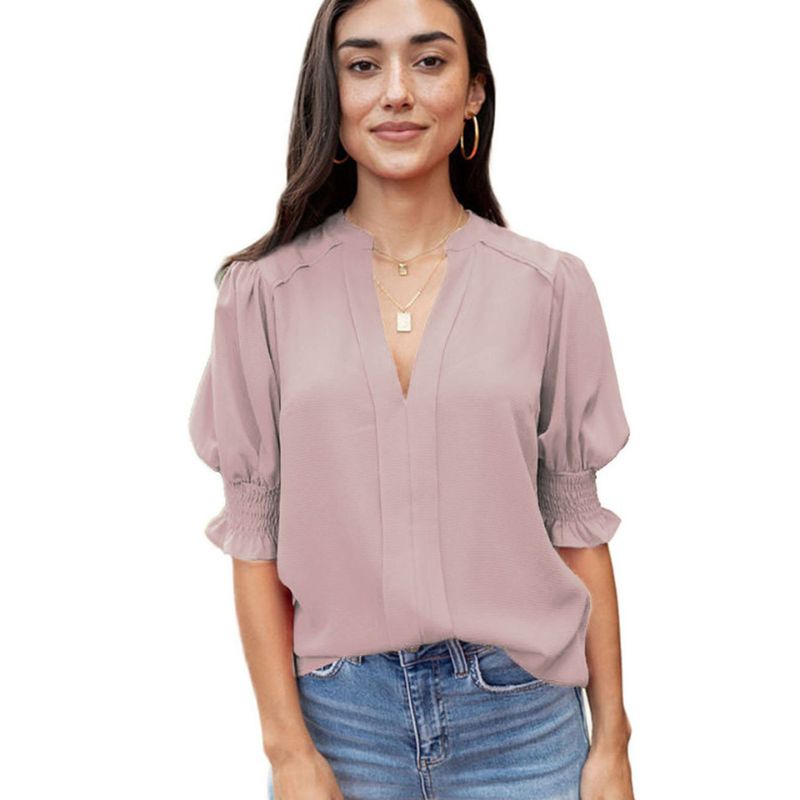 Monica® | Chic V-Hals Bluse