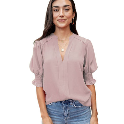 Monica® | Chic V-Hals Bluse