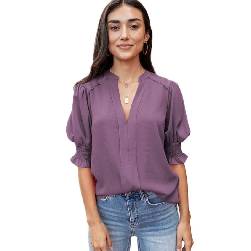 Monica® | Chic V-Hals Bluse
