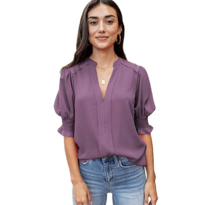 Monica® | Chic V-Hals Bluse