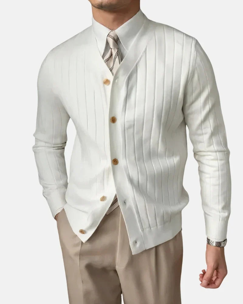 Shelton - Gebreide Ribbels Cardigan