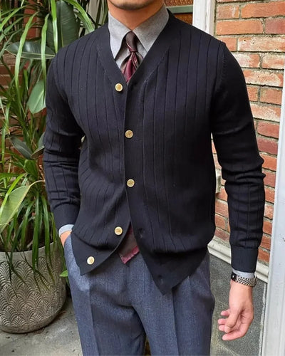 Shelton - Gebreide Ribbels Cardigan