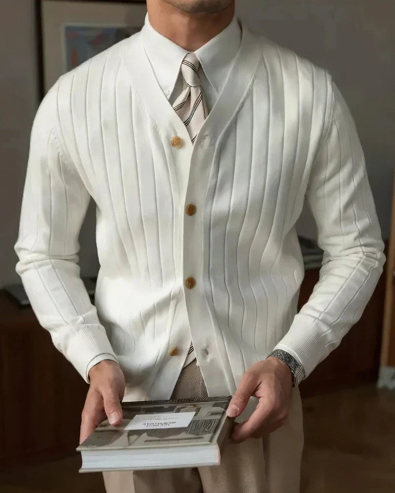 Shelton - Gebreide Ribbels Cardigan