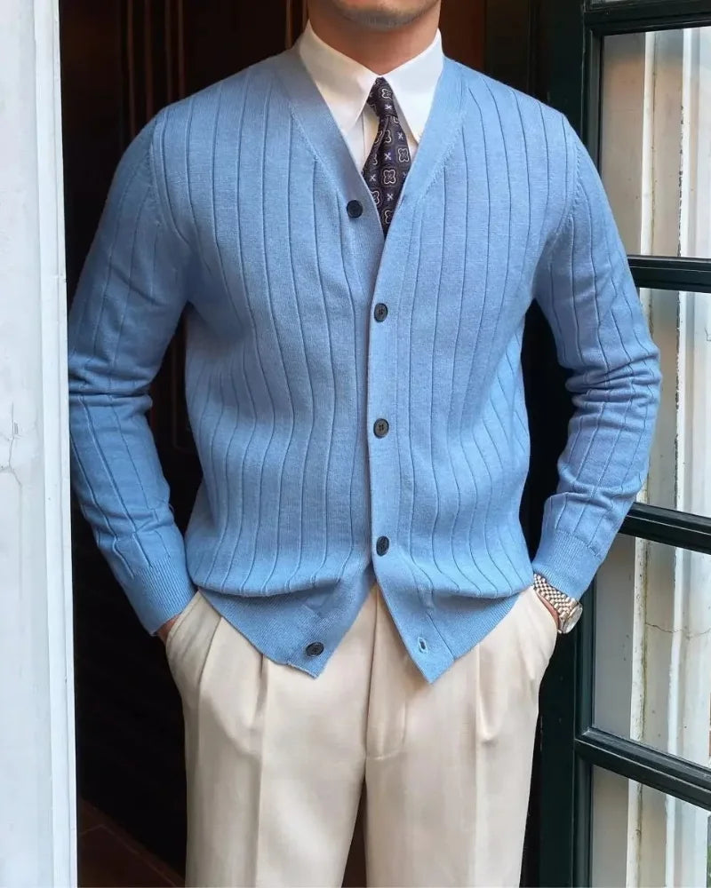 Shelton - Gebreide Ribbels Cardigan