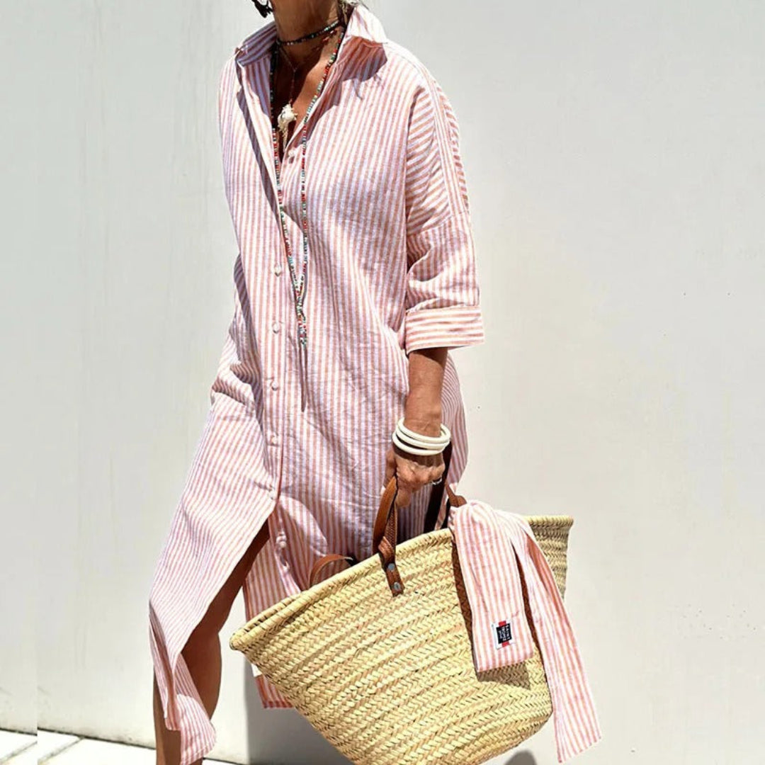 Lunara™ | Chic Striped Summer Dress