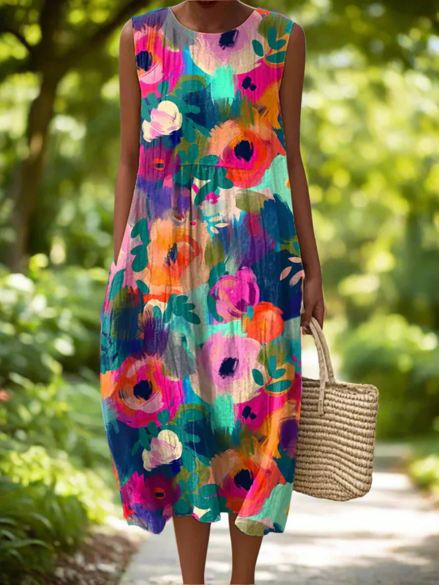 Elysaria™ | Aquatic Blossom Summer Gown