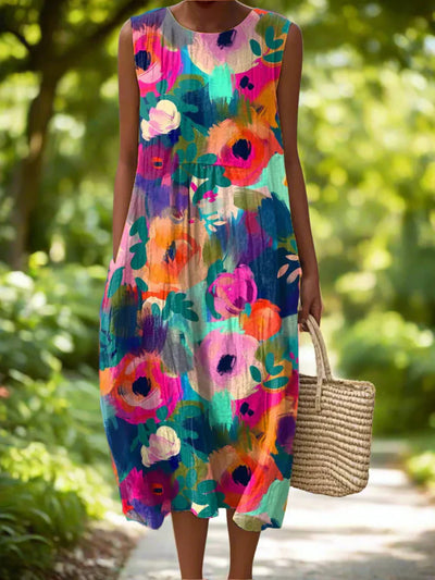Elysaria™ | Aquatic Blossom Summer Gown