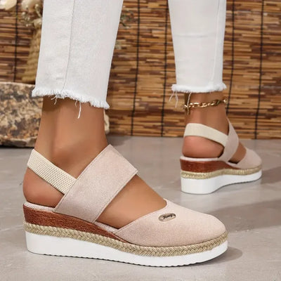 Elowen™ | Luxueuze Orthopedische Sandalen met Plateau, Ventilerend en Ontspannen