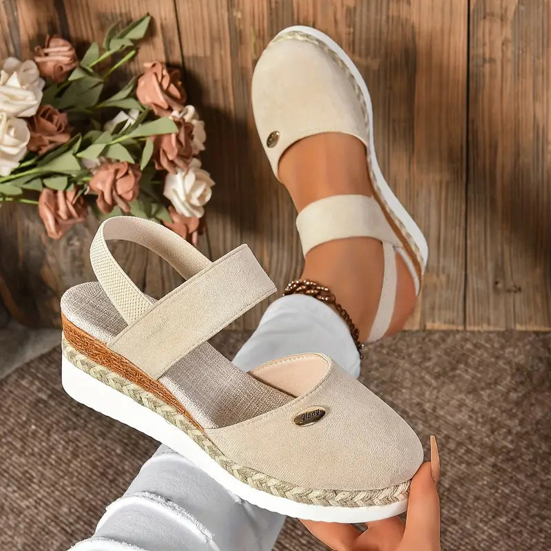 Elowen™ | Luxueuze Orthopedische Sandalen met Plateau, Ventilerend en Ontspannen