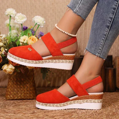 Elowen™ | Luxueuze Orthopedische Sandalen met Plateau, Ventilerend en Ontspannen