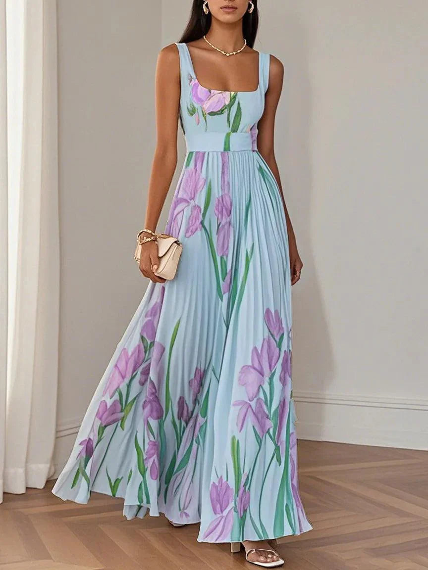 Liviana | Plissé Maxi-jurk